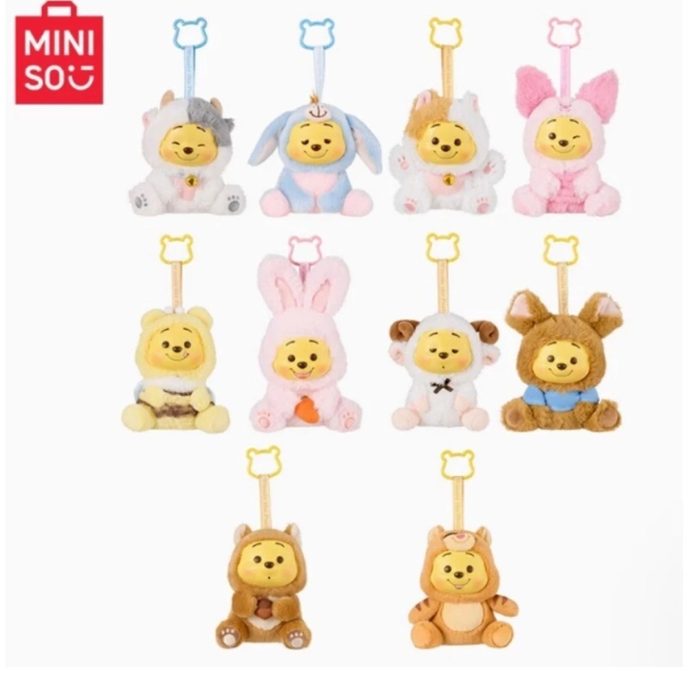 MINISO Winnie The Pooh Naughty Party Plush Confirmed Rabbit | 100% Authentic New - Picture 4 of 11